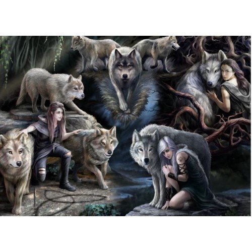 ANNE STOKES - WOLF COLLAGE
