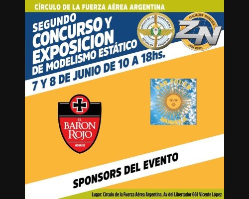 SEGUNDO CONCURSO Y EXPOSICIÓN DE MODELISMO ESTÁTICO ZONA NORTE